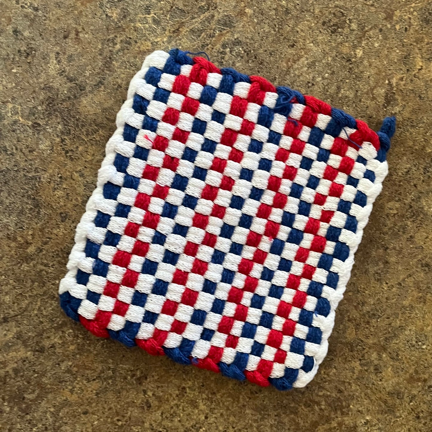 Red, White and Blue Pot Holder