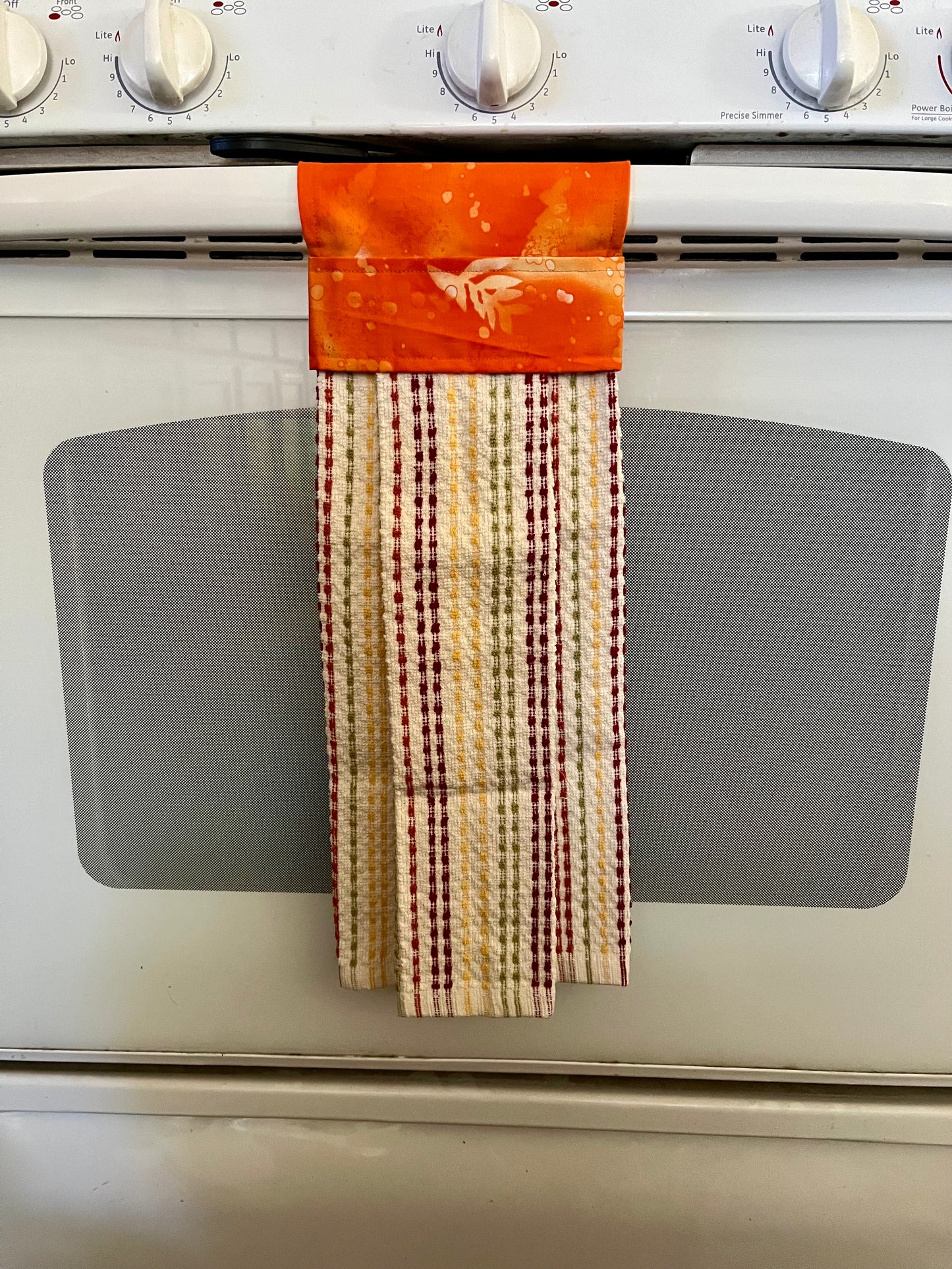 Orange Fern Towel