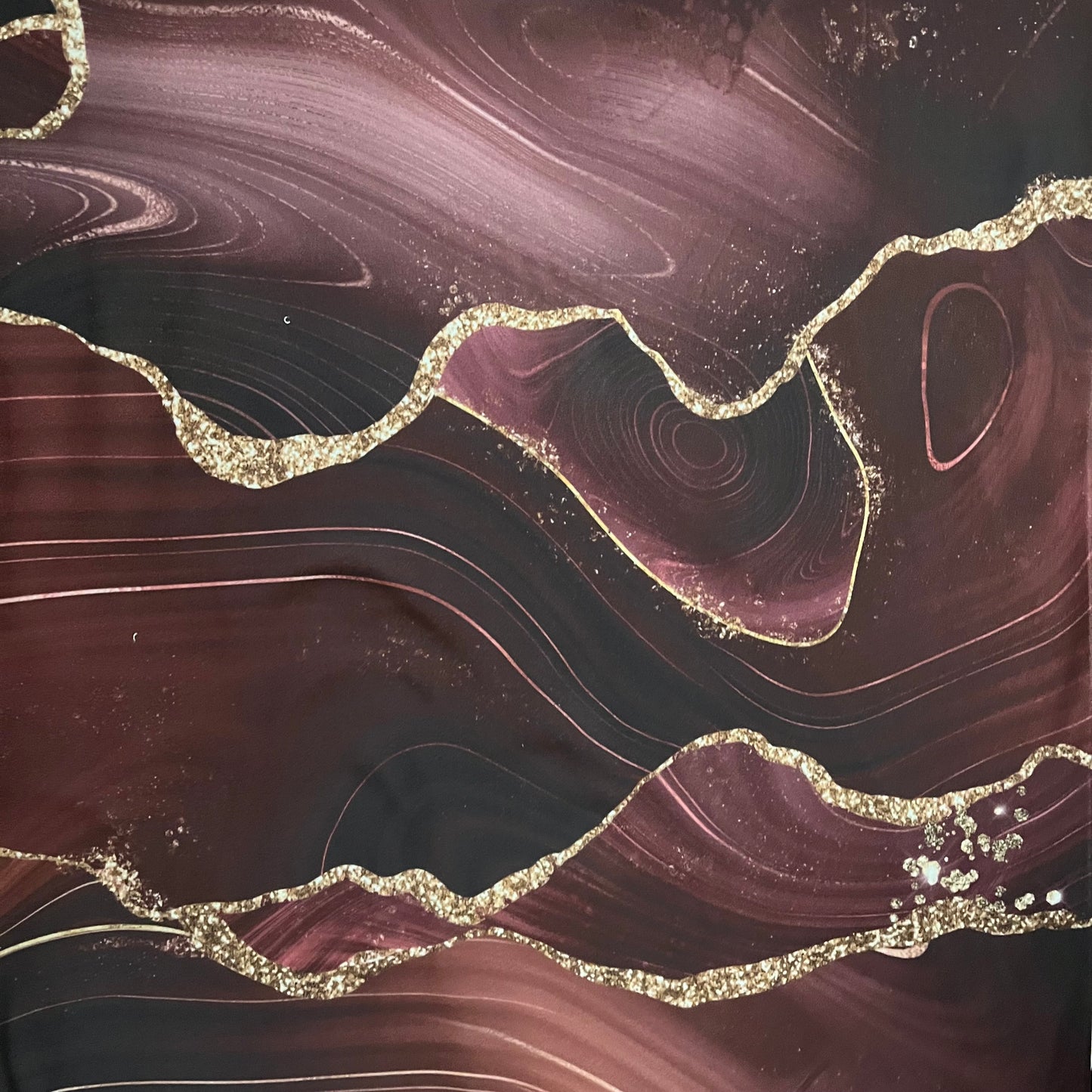 Burgundy Agate Knot Headband