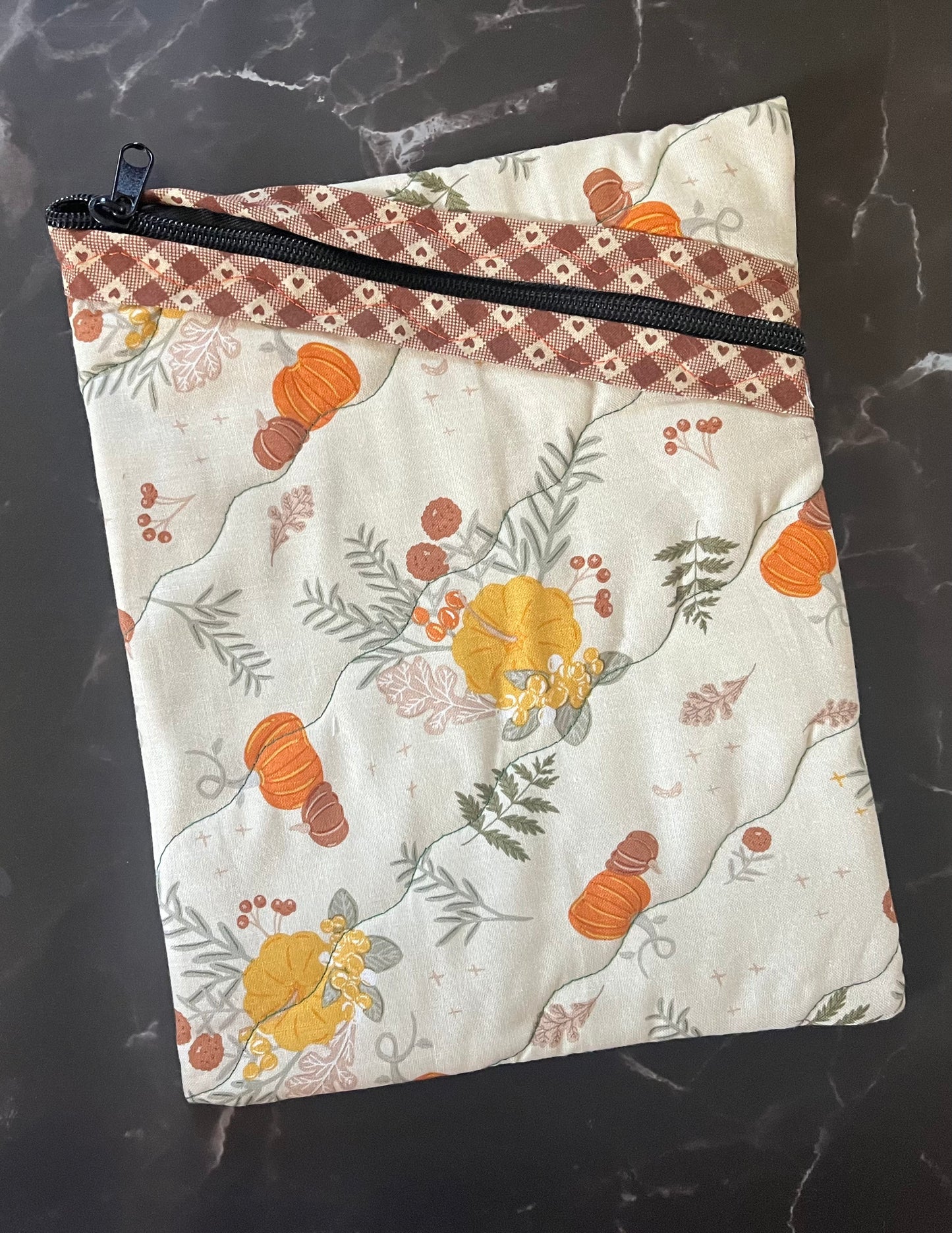 Fall Pumpkins Book Sleeve - Large