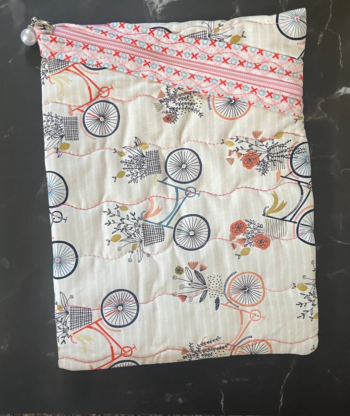 Flowers and a Bike Ride Book Sleeve - Large