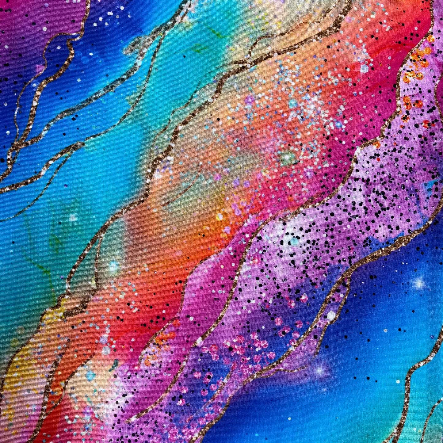 Rainbow Geode Twist Front Headband - Pre-order