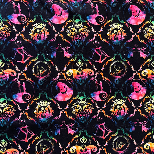 Rainbow Nightmare Damask Knot Headband