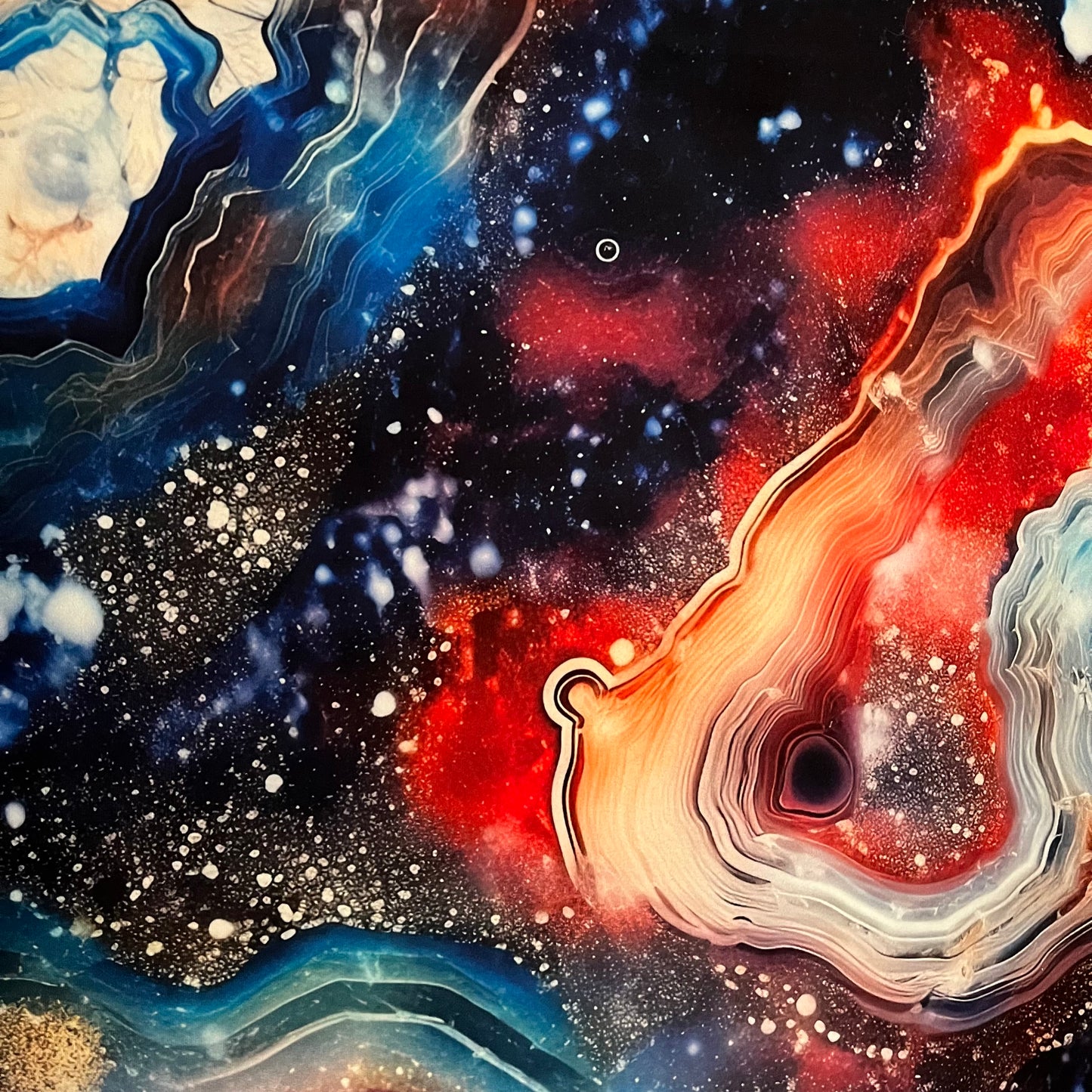 Cosmic Agate Knot Headband