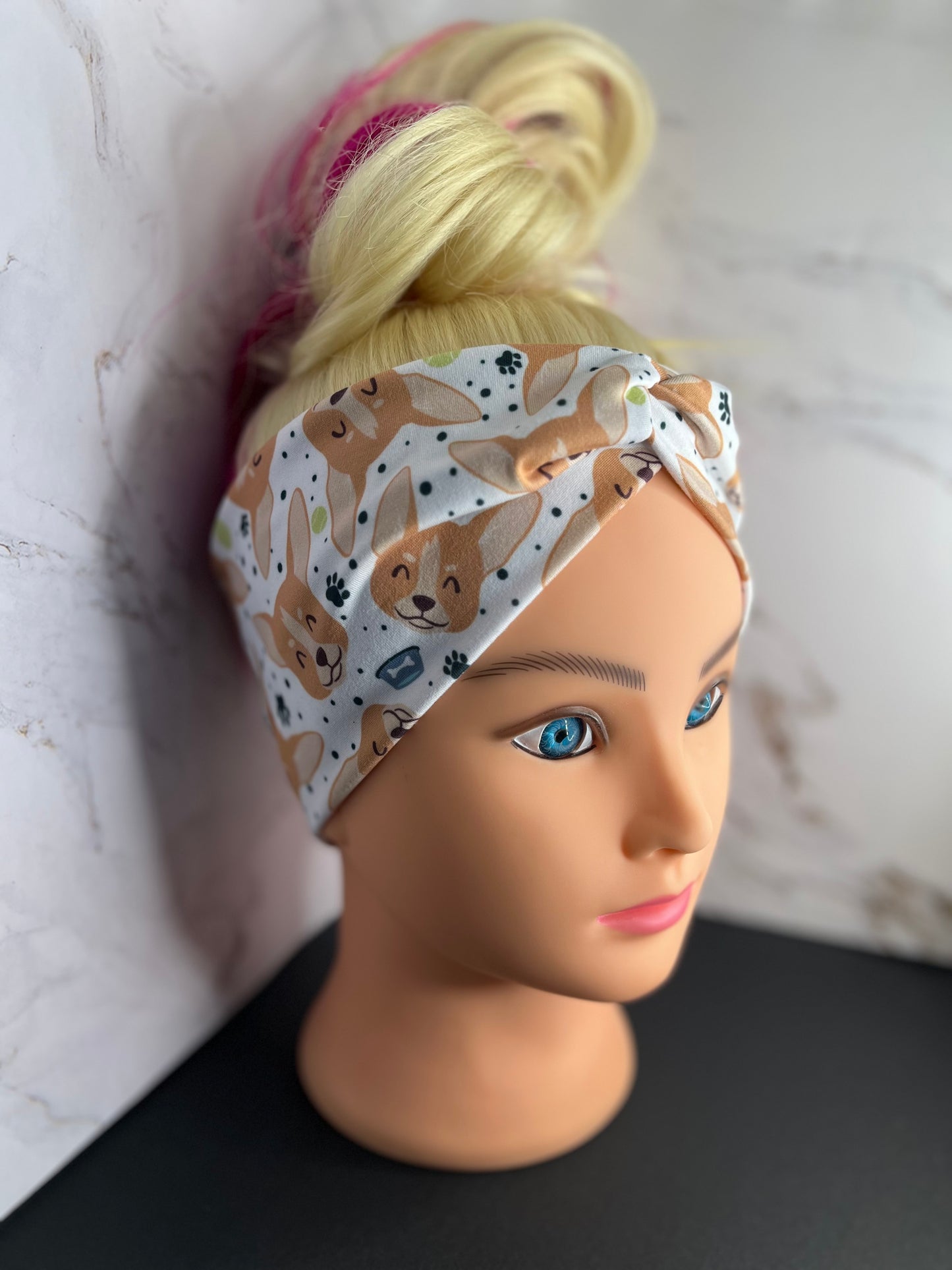 Corgi Twist Front Headband