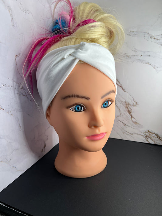 White Twist Headband