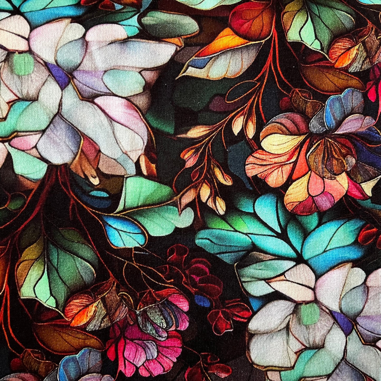 Autumn Stained Glass Twist Front Headband