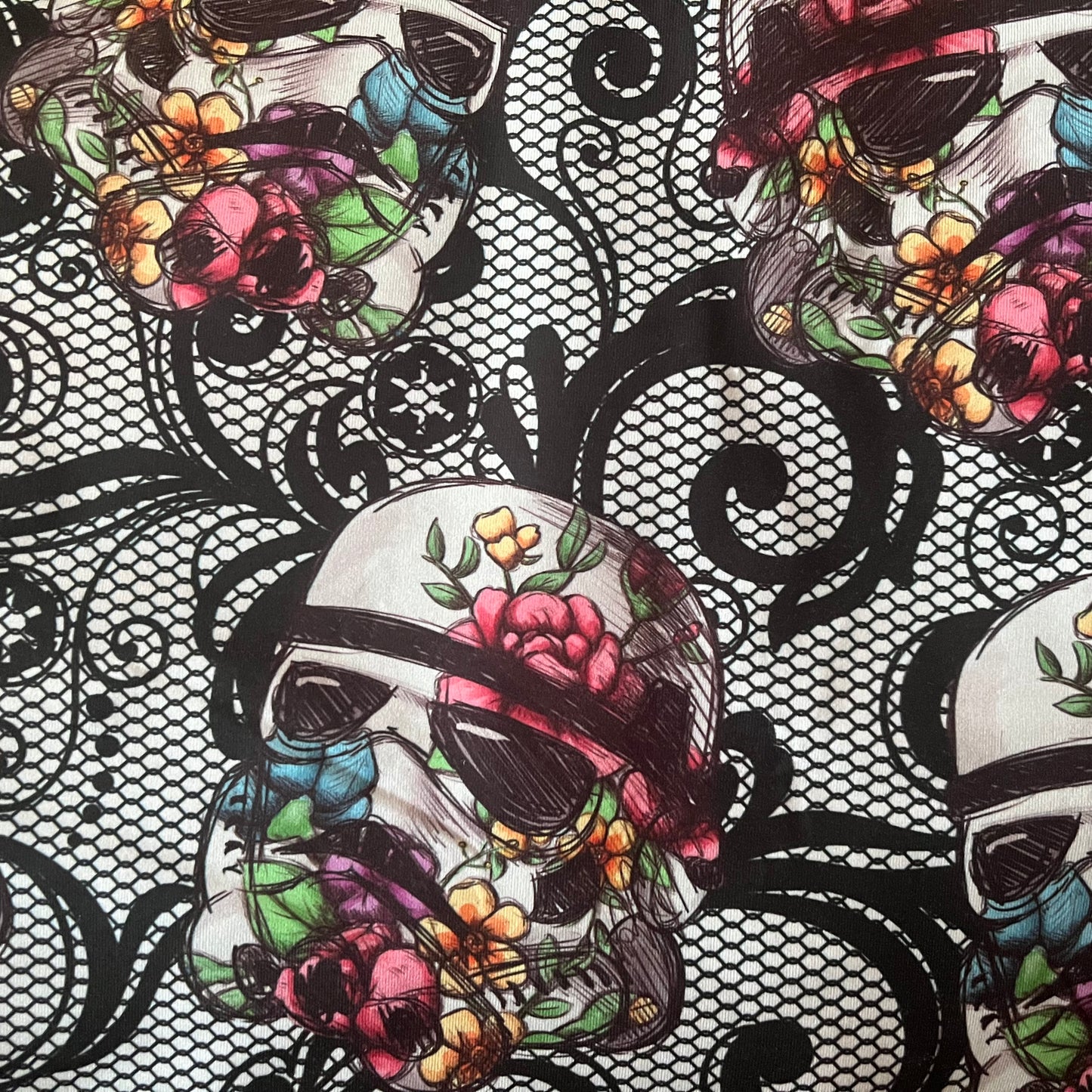 Floral Soldiers on Lace Twist Front Headband
