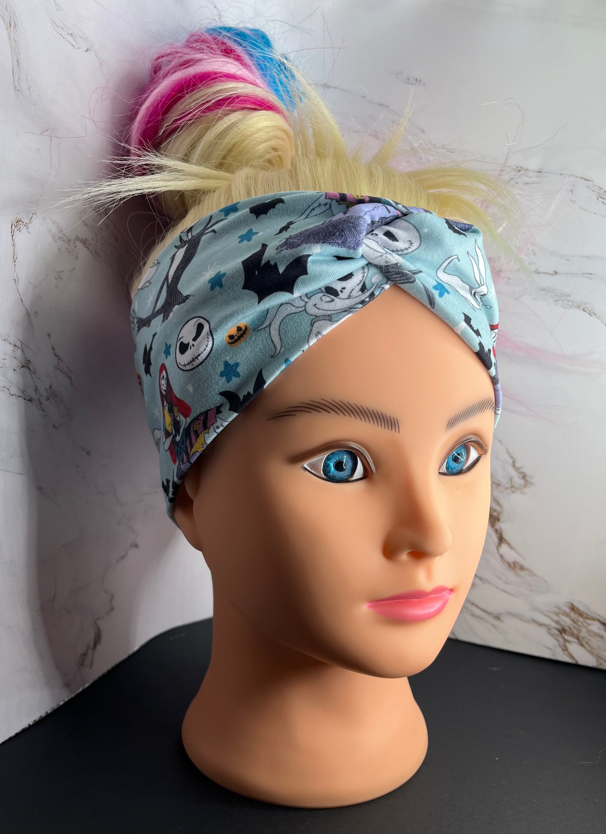 Jack on Blue Twist Knot Headband